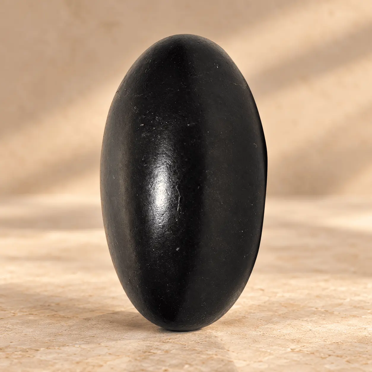 Black Stone Shiva Lingam (12 Inch) 12-inch Black Stone Shiva Lingam for traditional Shiva puja and worship