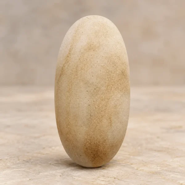 Yellow Stone Lingam 12 inch natural stone product for traditional spiritual spaces