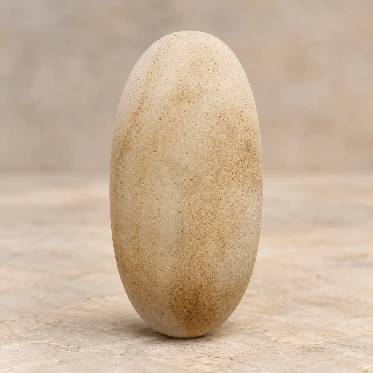 Yellow Stone Lingam (12 Inch) Yellow Stone Lingam 12 inch natural stone product for traditional spiritual spaces