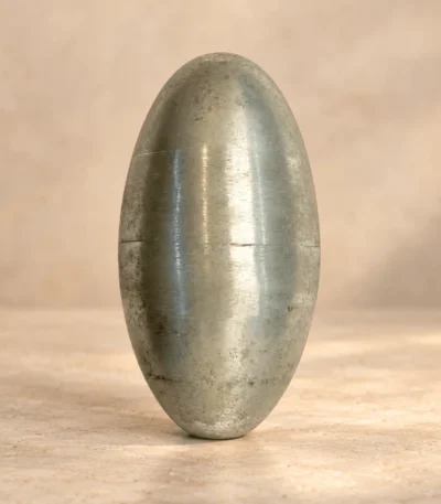 Zinc Lingam 6 inch metal product for traditional Vastu applications
