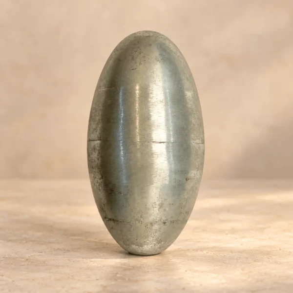 Zinc Lingam 6 inch metal product for traditional Vastu applications